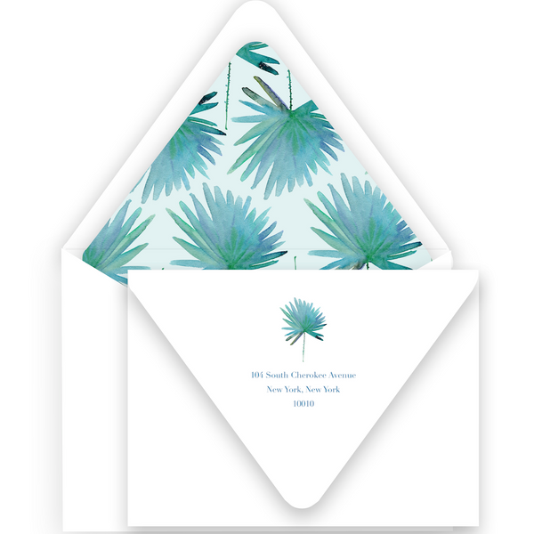 Summer Fiesta with Horizontal Palm Border Couples Shower Invitation