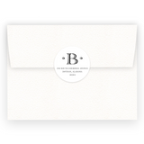 Custom Round Circle Return Address Sticker