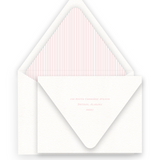 Girl's Pink Monogram Vintage Wreath with Bow Birth Announcement