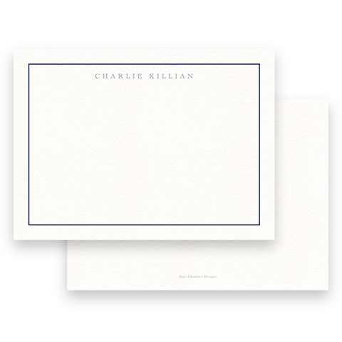 Men's Two-Toned Thin Border Stationery