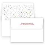 Sprinkles & Confetti TWO Kids Birthday Party Invitation