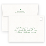 Green Chinoiserie Botanical Print Oval Rehearsal Dinner Invitation