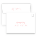 Pink Vintage Bow with Ribbon Birthday Party Invitation