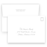 Girl's Pink Laurel Border Birth Announcement