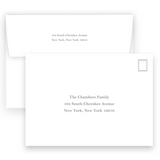 Girl's Simple Pink Border Birth Announcement