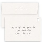 Simple Black Traditional Diplomatic Mixed Font Wedding Invitation