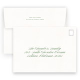 Watercolor Oval Floral Crest Anniversary Party Invitation