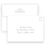 Slanted Cranberry and Pink Portrait Holiday Card