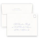 Vintage Periwinkle Border Bridal Shower Invitation