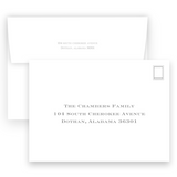 Pink Gingham Border with Cross Baptism Invitation