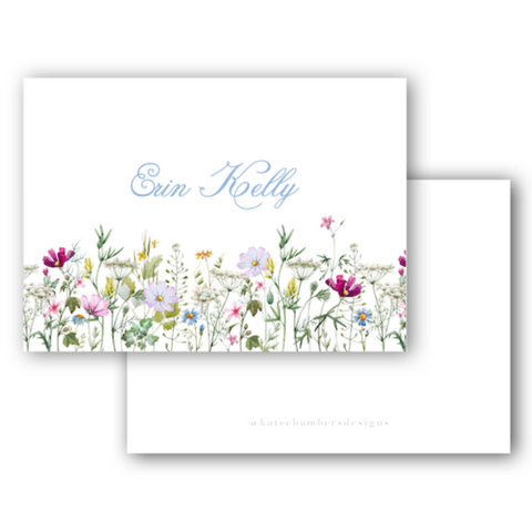 Watercolor Wildflower Women's Enclosure Card