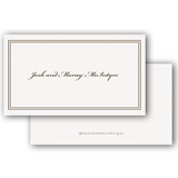 Traditional formal double border couples Enclosure Card