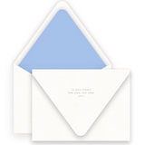 Blue Simple Cross & Border Baptism Invitation