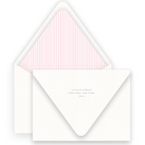 Light Pink Simple Cross & Border Baptism Invitation