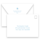 Red and Blue Gingham Soccer Ball Birthday Party Invitation