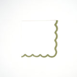 Fall Autumn Scallop Cocktail Napkins