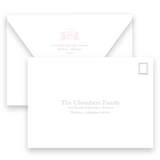 Girl's Botanical Crest Birth Announcement