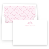 Girl's Watercolor Ribbon Border Barbie Inspired Landscape Stationery