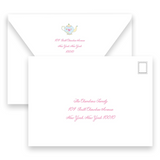 Watercolor Teapot with Scallop Border Birthday Party Invitation (Copy)