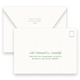 Watercolor Oval Floral Crest Anniversary Party Invitation