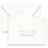 Vintage Periwinkle Border Bridal Shower Invitation