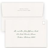 Green Simple Script Logo Chinoiserie Wedding Invitation