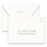 Watercolor Botanical Crest Bridal Shower Invitation