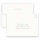 Blue Simple Cross & Border Baptism Invitation