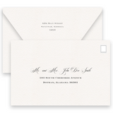 Simple Black Traditional Diplomatic Mixed Font Wedding Invitation