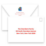 Boy's Blue and Red Arcade Birthday Party Invitation