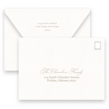 Classic Taupe with Florals Rehearsal Dinner Invitation