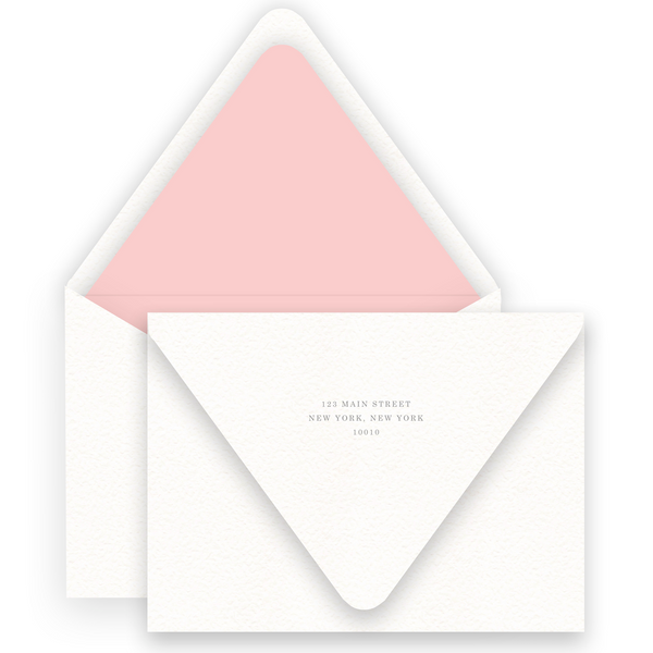 Peach Simple Cross & Border Baptism Invitation