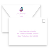 Girl's Yellow and Purple Arcade Birthday Party Invitation