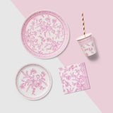 Pink Toile Cocktail Napkins (25 per pack)