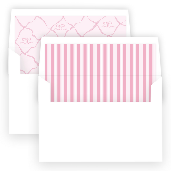 Girl's Watercolor Ribbon Border Barbie Inspired Landscape Stationery