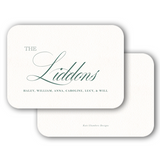 Simple Green Script Landscape Family Enclosure Card