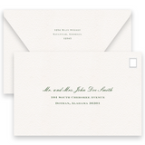 Green Simple Script Logo Chinoiserie Wedding Invitation