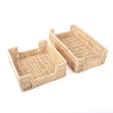 Napkin Holder, Natural Rattan Beverage Napkin Tray