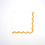 Fall Autumn Scallop Cocktail Napkins