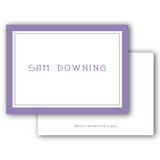 Simple Serif with Border Landscape Women's Enclosure Card