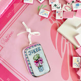 Mahjong Chic Joker Acrylic Christmas Ornament