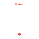Teacher's Appreciation Apple Custom Notepad