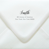 Classic Bold Script Font with Tails Custom Stamp