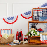 My Mind’s Eye Hamptons Stripes 9" Ric Rac Trim Paper Plate