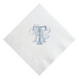 Custom Intertwined Elegant Wedding Monogram Printed Cocktail Napkins