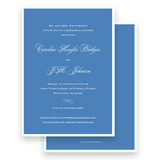 Classic Blue Rehearsal Dinner Invitation