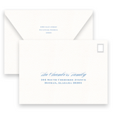 Classic Blue Rehearsal Dinner Invitation