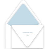 Blue Ribbon Wreath Holiday Card / Birth Announcement