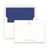 Boys Watercolor Golf Putting Green with Red Flag Stationery