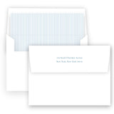 Blue Ribbon Wreath Holiday Card / Birth Announcement